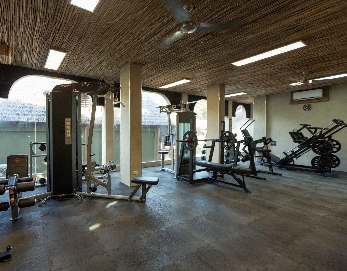 Fitness centre with strength-training equipment near Morgan Villas, El Nido